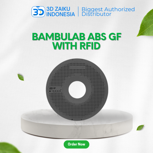 Bambulab ABS GF 3D Filament Glass Fiber Matte Finish High Rigidity Strength with RFID